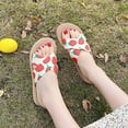 thumbnail image 3 of VerPetridure Slippers for Women Flat Summer Flowers Open Toe Slippers Hemp Rope Comfy Sandals Casual Comfortable Beach Sandals, 3 of 4