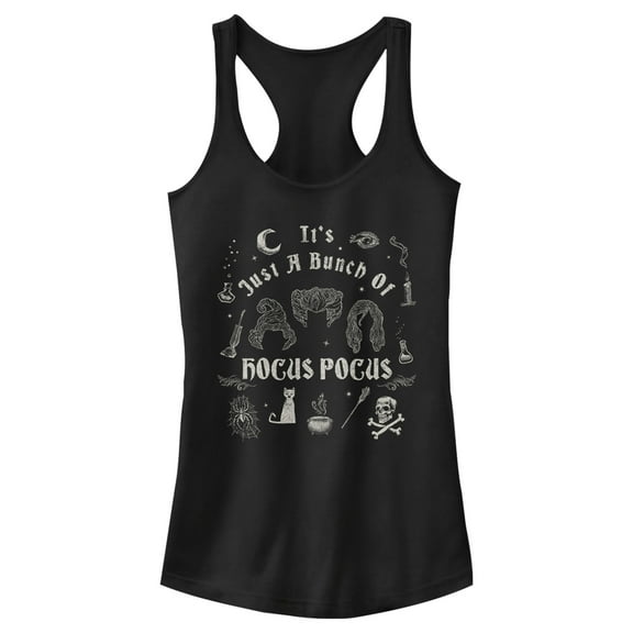 Junior's Hocus Pocus It's Just a Bunch of Hocus Pocus Icons Racerback Tank Top