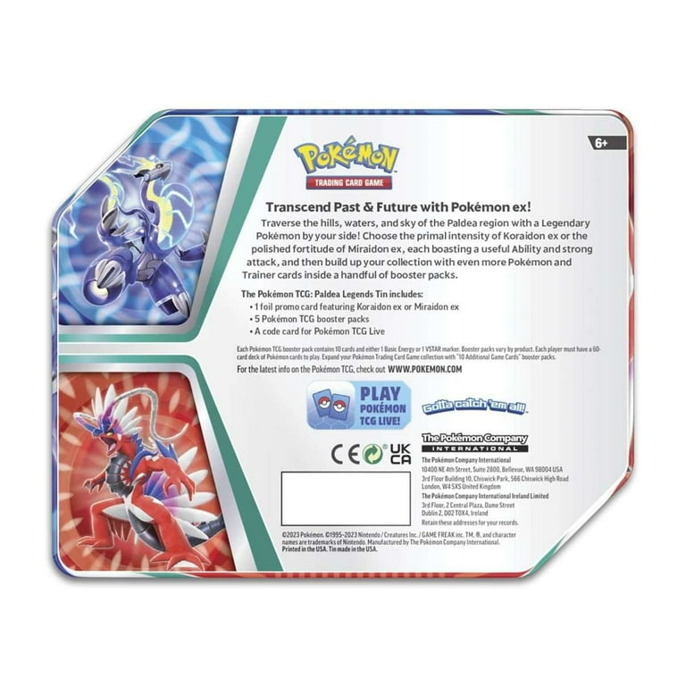 pokémon trading card game: slashing legends tin koraidon Pokemon Slashing Legends Tin – KardPorium