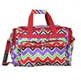 thumbnail image 4 of World Traveler 16-inch Carry-On Duffel Bag - Purple Trim Chevron Multi, 4 of 5
