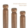 thumbnail image 3 of Uxcell Singing Bowl Mallet Strike Wool Red Sound Bowl Drum Stick for Meditation Yoga Relax Large, 3 of 4