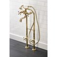 thumbnail image 2 of Kingston Brass CCK226K2 Kingston Freestanding Clawfoot Tub Faucet Package with Supply Line, Polished Brass, 2 of 7