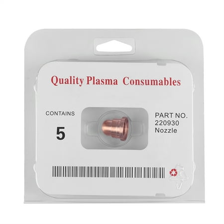 

clearance 5pcs Plasma Cutter Nozzles Torch Tips Consumables 220930 for MAX65 Cutting Machine