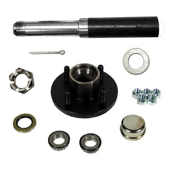 SOUTHWEST WHEEL 2,000 lbs Trailer Axle Spindle with 4-4"" Bolt Circle Hub