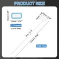 thumbnail image 2 of 8inch Zip Ties, 100pcs Cable Ties Tags Nylon Wire Marking Label Self Locking Plastic Straps Write on with Label Tags Paper for Organization Cord Network Ethernet Marking, White, 2 of 7