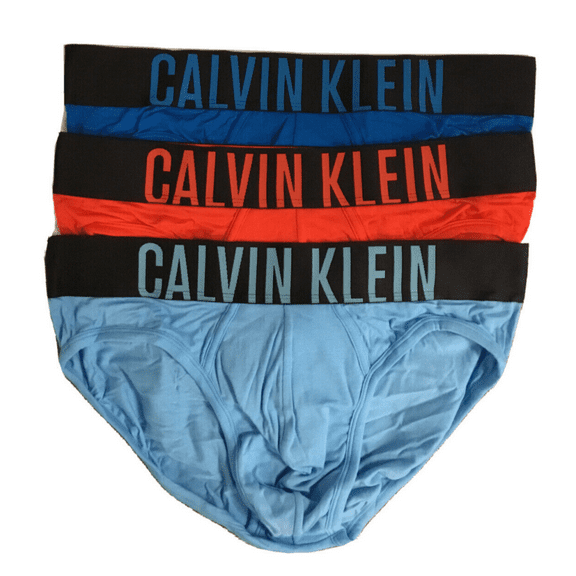 Calvin Klein Underwear 3-Pack Intense Power Cotton Hip Brief, Blue/Multi, S