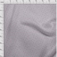 thumbnail image 3 of oneOone Organic Cotton Poplin Twill Fabric Blue & Peach Flower Floral Printed Fabric 1 Yard 42 Inch Wide, 3 of 4