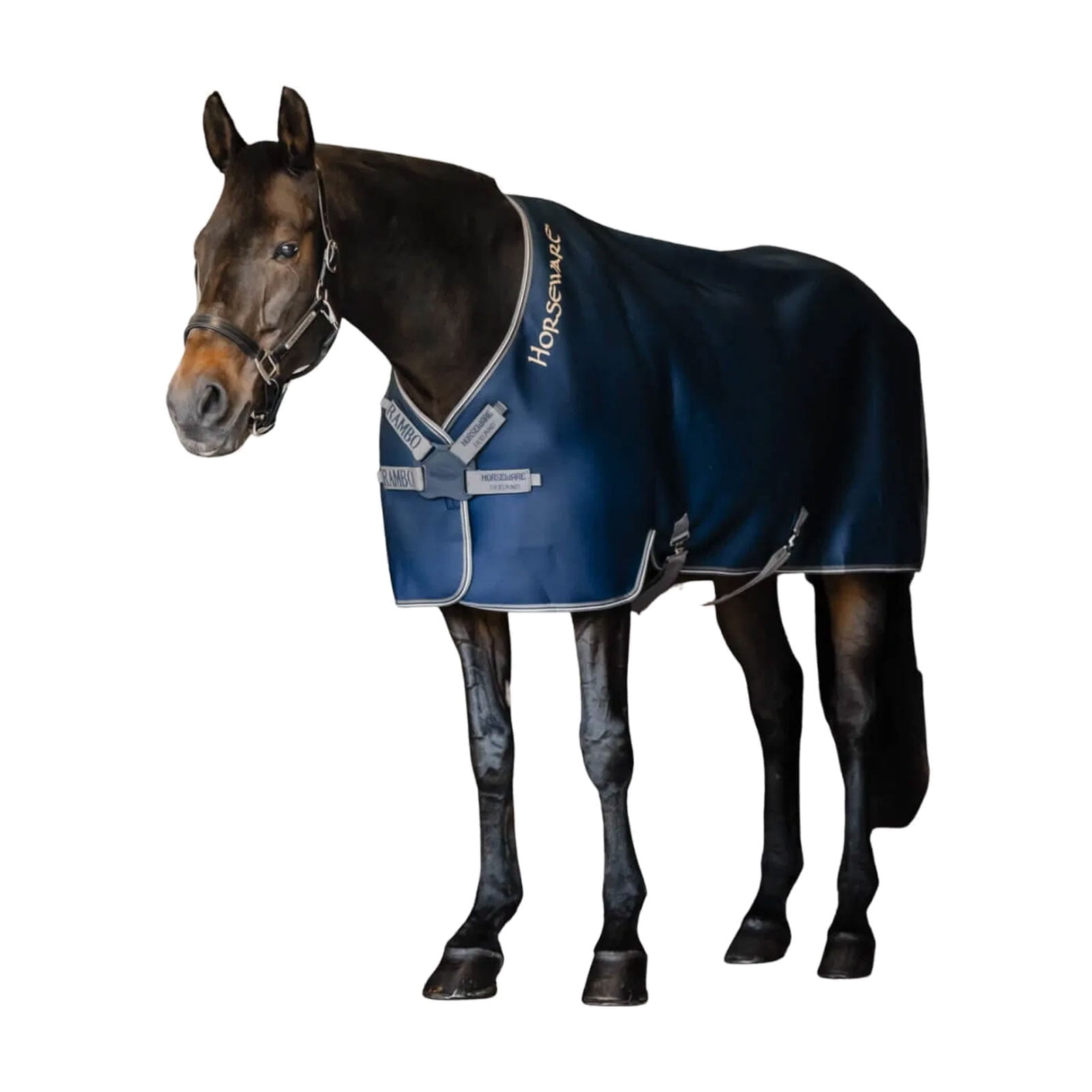 HORSEWARE IRELAND Rambo Airmax Cooler, Color: Navy/Thunderstorm Gray & Silver, Size: 78 (ACAT74-BJJI-78)