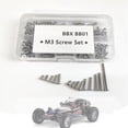 thumbnail image 1 of Runquan 120Pcs RC CAR M3 Screws Kits Repair Parts Repair Tools for BB01 RC Car Model, 1 of 8