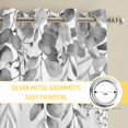 thumbnail image 6 of Grey Eucalyptus Leaves Kitchen Curtains Window Panels, Spring Summer Botanical Insulated Window Treatment Curtain, Grommet Curtains for Bedroom/Living Room/Bathroom, 2 Piece 27.5"Wx39"L, 6 of 8