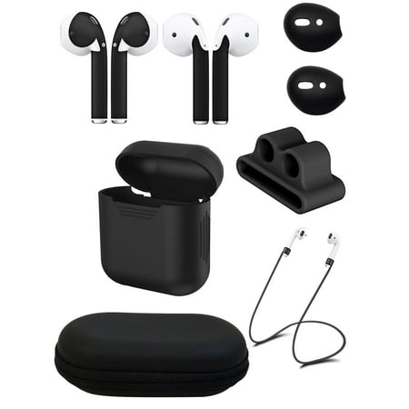 Accessory Pack Case - Ultimate AirPod Accessory Pack - AirPod Skins, Charging Case, Straps, Watch Band Holder, Eartips and Hardshell Case