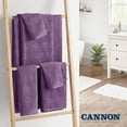thumbnail image 6 of Cannon Shear Bliss Quick Dry 100% Cotton 2 Piece Hand Towel Set for Adults (Plum), 6 of 7