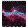 thumbnail image 3 of Ambesonne Nebula Shower Curtain, Outer Space Stars Galaxy, 69"Wx84"L, Magenta and Black, 3 of 3