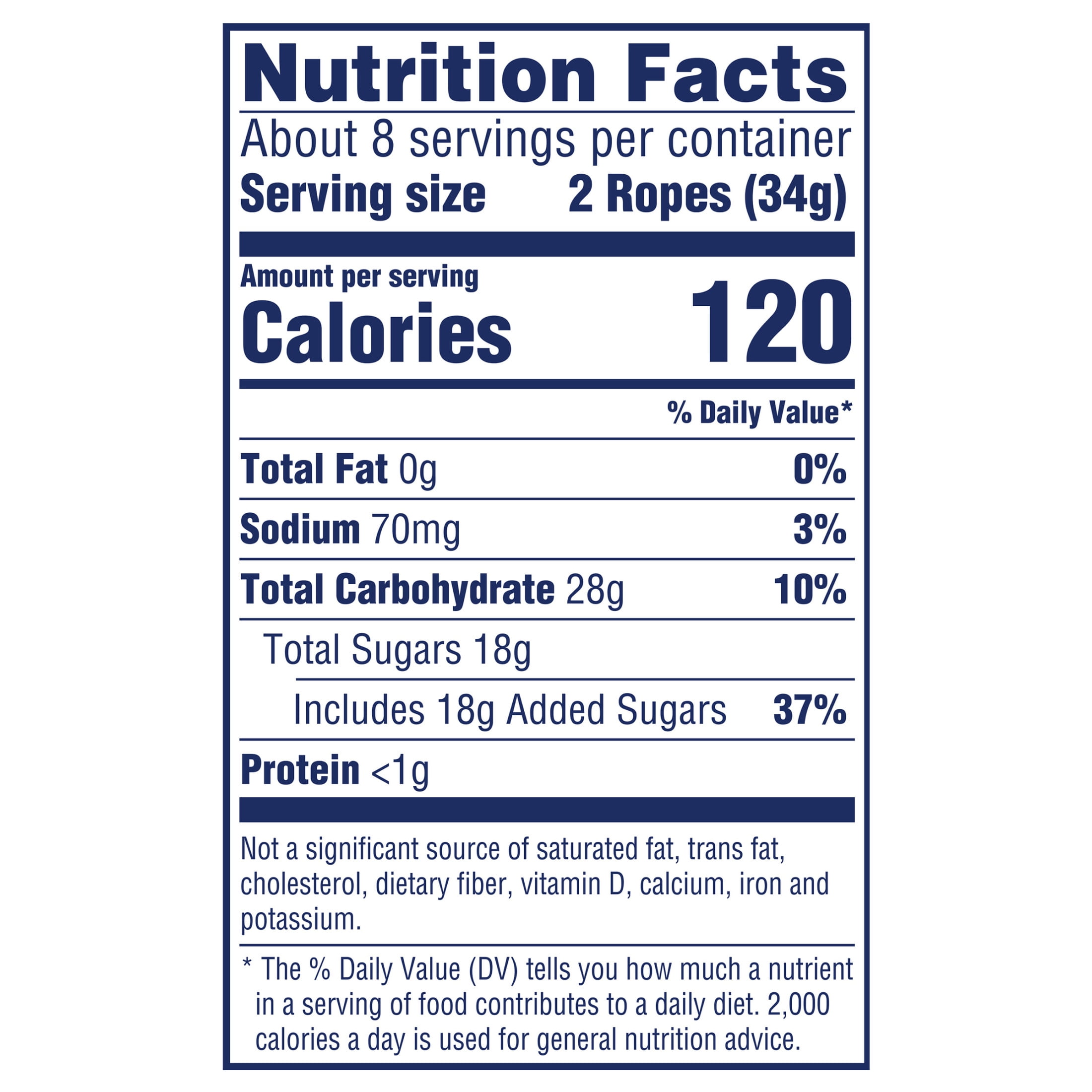 (2 pack) SweeTARTS Soft & Chewy Ropes Candy, Tangy Strawberry Flavor, 9 Ounce Bag