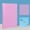 Pink, variant on 3 Holes Round Ring View Plastic Cover Refillable Notebook Journal, Loose Leaf Folder for Diy Scrapbooking, Durable Clear Binder for Documents