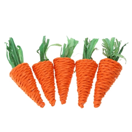 5Pcs Grass Treat Pet Chew Toy for Rabbits Natural Grass Cage Accessory