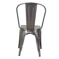 thumbnail image 2 of Durable Tolix Roch Gunmetal Dining Chair – Sleek Metal Side Chair for Restaurants and Modern Spaces, 2 of 3