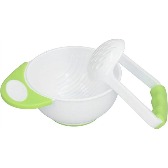 Baby Food Masher, Professional Anti Scalding Baby Food Baby Food Maker Baby Food Grinder with Thickened Grinding Handle for Vegetable Puree, Fruit Puree, Fish Puree, Chicken Puree
