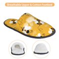 thumbnail image 5 of Junzan Fuzzy Feet Slippers For Women,House Shoes Non Slip Indoor/Outdoor,Cute Bee Butterfly Yelllow Designs-Large, 5 of 9