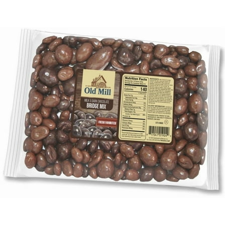 Old Mill Milk & Dark Chocolate Bridge Mix Candy, 16 oz Bag