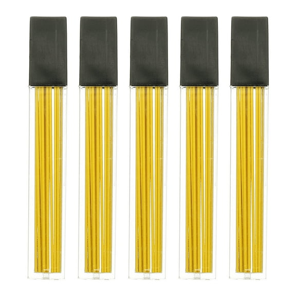 Uxcell 90Pcs 0.7 mm Mechanical Pencil, Medium Thickness Refill Break Resistant Pencil Refills for Mechanical Pencil Writing, Yellow