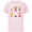 Soft Pink, variant on Disney Mickey & Pals Summer Treats Peace Love & Ice Cream- Short Sleeve Cotton T-Shirt for Adults - Customized-Black