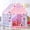 Pink & Gray, variant on PigPigPen Kids Indoor Play Tent with Mat and Star Lights, Princess Playhouse for Girls, Pink and Yellow, 47 x 41 x 51 in