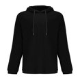 thumbnail image 2 of Gibobby Sudadera con Capucha Hombre Pulóver Liso Blusa(Negro,XG), 2 of 5