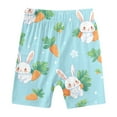 thumbnail image 4 of Easter Outfits for Boys Short Sleeve Funny Bunny Suit Easter Egg Shirt Holyweek Shirts Casual Crewneck Pullover Tops Pants 2 PC Children Clothes Sky Blue 7-8 Years, 4 of 7