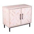 thumbnail image 2 of Southern Enterprises 36" White and Black Rustic Anywhere Storage Cabinet, 2 of 5