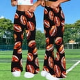 thumbnail image 5 of Qzwdhjm Flare Pants for Women Elastic Waist Bell Bottom Pants Graphic Bootcut Trousers Soft Comfy Yoga Pants for Athletic Gym, 5 of 9