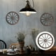 thumbnail image 5 of Decoración de rueda de carro de madera, rueda de madera vintage, decoración colgante, arte de pared de rueda de carro, 5 of 7