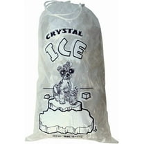 20 lb Ice Bags with Drawstring 13 in x 23 in x 1.85 mil Pack of 250 Heavy Duty  Grade