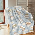 thumbnail image 6 of Meggemo Easter Blanket Bunny Egg Print Flannel Throw Blanket Soft Warm Digital Printed For Sofa Bed Couch Office Indoor Air Conditioning Nap Blanket, 6 of 7