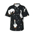 thumbnail image 2 of Picia Fashionable Goose Gentle Cotton Regular Fit Short Sleeve Casual Hawaiian Shirt for Men-3X-Large, 2 of 9