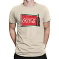 thumbnail image 2 of Officially Licensed Coca-Cola Vintage Bottle & Sign Retro Men's T-shirt, 2 of 3