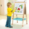 thumbnail image 6 of Ealing Art Easel for Kids Aged 3-8,Double-Sided Height Adjustable Magnetic Whiteboard & Chalkboard,All-in-One Toddler Easel with Paper Roll& Numbers and Other Accessories (Bear), 6 of 6