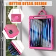 thumbnail image 5 of SaniMore Case for SaniMore Case for iPad Pro 12.9" 2018/2020/2021/2022, with Shoulder Strap Pencil Slot Hybird PC TPU Back Cover 360° Ratating Handle Bracket Shockproof Anti-fall Rugged Shell,Rose, 5 of 16