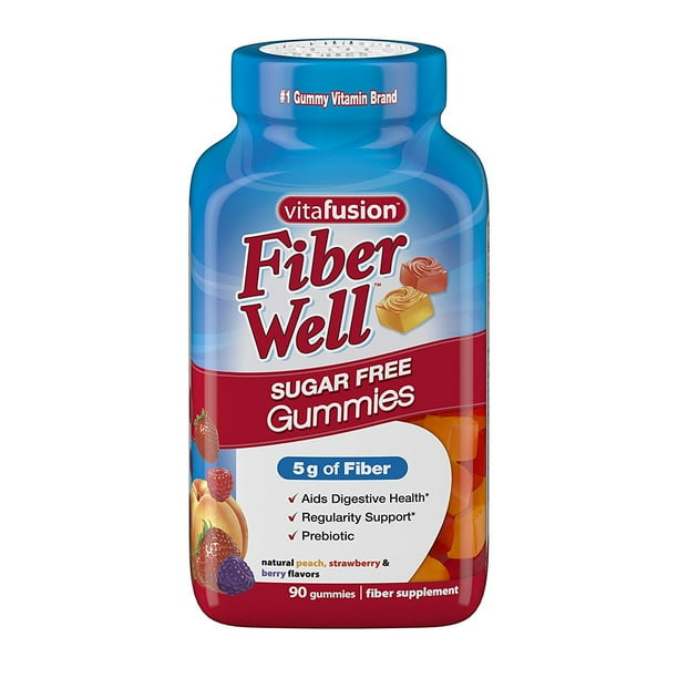 Vitafusion Fiber Gummies, Sugar Free, 90 Count