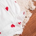 thumbnail image 6 of CAICJ98 Infant Baby Girl Valentines Day Outfits Ruffle Sleeve Heart Tank Tops Shorts Set Newborn Spring Summer Clothes (White,12-18 Months), 6 of 7