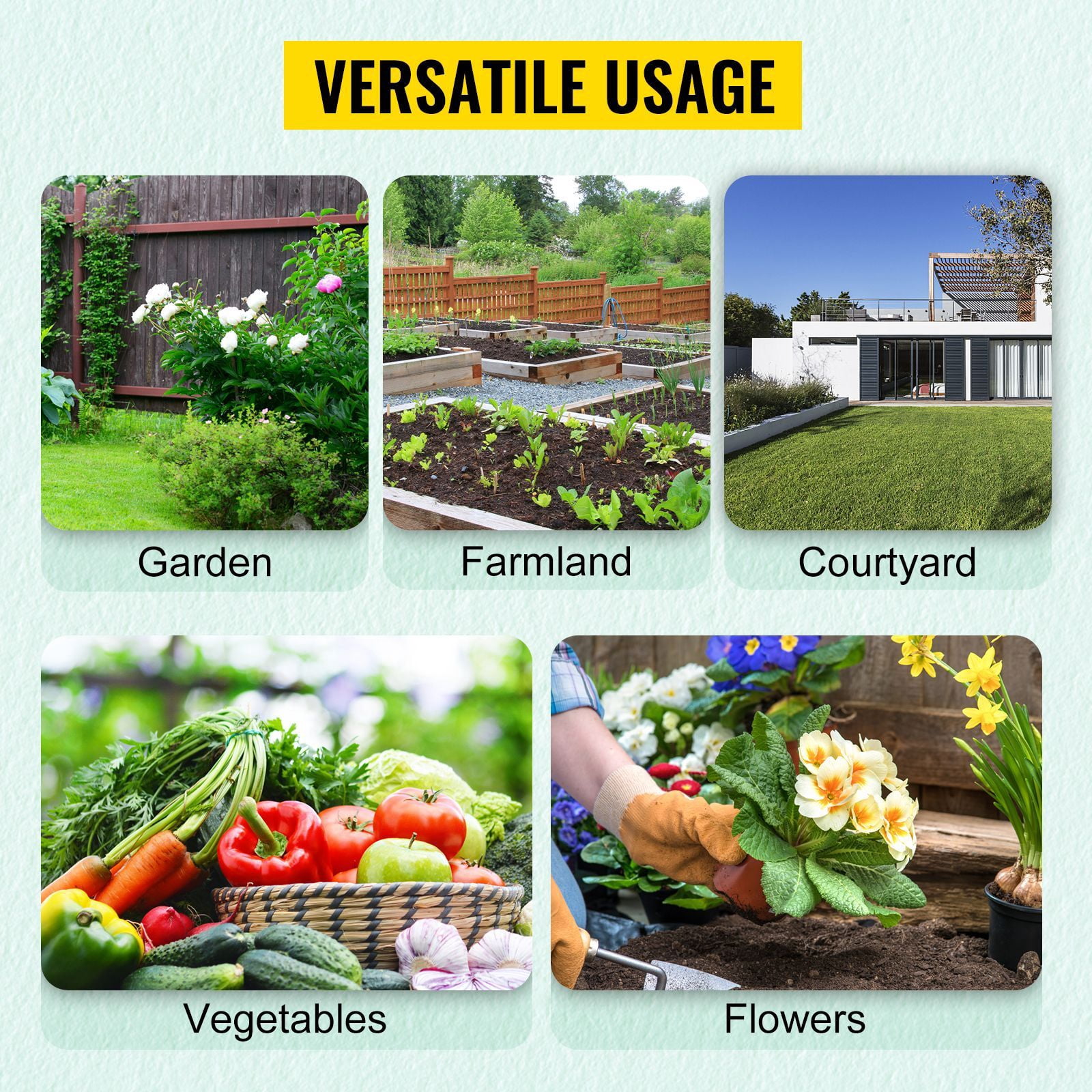 Outdoor Walk-in Greenhouse with Roll-up Windows (12 Vents), Galvanized Steel Frame & Waterproof Cover – 20x10 ft Portable Grow Tent