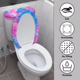 thumbnail image 3 of FORUDESIGNS Tie-dye Pattern Toilet Lid Cover and Toilet Tank Lid Cover Non-Fading Toilet Top Covers Back of Toilet Tank Covers Bathroom Decor Accessories, Stretches up to 15-21", 3 of 8