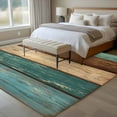 thumbnail image 5 of 8x10 Area Rugs for Living Room, Teal Turquoise Wooden Non Slip Area Rugs for Kitchen Bedroom Entryway, Rustic Retro Farmhouse Western Country Washable Carpet Runner Rug Floor Mats for Bedroom, 5 of 9