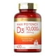 thumbnail image 1 of carlyle Vitamina D3 cápsulas 10000 IU Fortalece el Sistema Inmune carlyle Cápsulas Blandas, 1 of 2