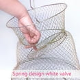 thumbnail image 1 of Lobster Mesh Fishing Net Prawn Crab Cage Folding Trap Net Foldable Metal Wire Fish Shrimp Basket, 1 of 8