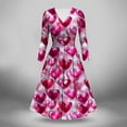 thumbnail image 1 of Wzzjkit Chemises à Manches Longues pour Femmes Robe à Col en V à Manches Longues Style Imprimé pour Dames, 1 of 1