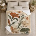 thumbnail image 5 of Printed Flannel Throw Blanket with Autumn Harvest Floral Lily Mantelpiece, 5 of 9