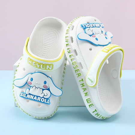 

Sanrios Hellokittys My Melody Cinnamoroll Anime Kawaii Summer Kids Parent-Child Beach Sandals Non-Slip Comfortable Home Slippers