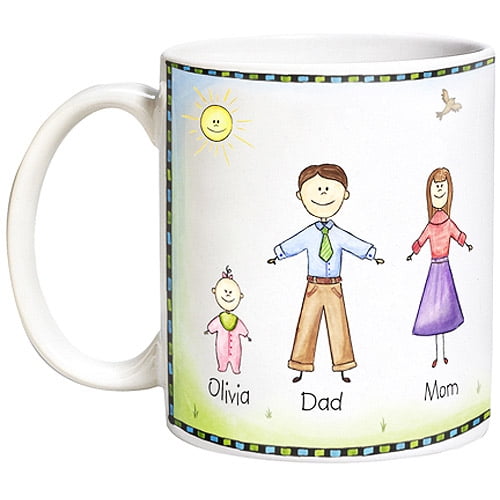 childrens plastic 3d mugs with names on them