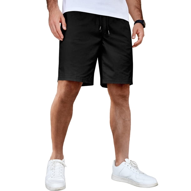 Shorts ligeros COOFANDY para hombre con cintura elástica y cordón ajustable